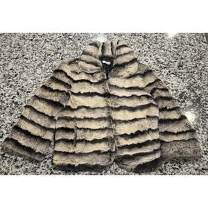 Cache 100% FUR JACKET REX Rabbit Sz Medium